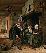 Jan Steen Oude Vrijer - Jonge Meid painting